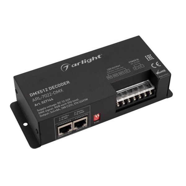 Декодер Arlight ARL-7022-DMX 027144 Декодер Arlight ARL-7022-DMX 027144