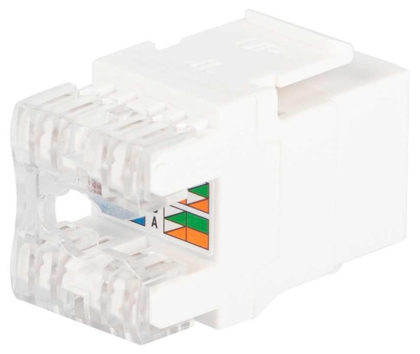 Коннектор ЭРА ОФИС 18-8002-01 RJ45 CAT6 UTP Keystone цвет белый Б0063290