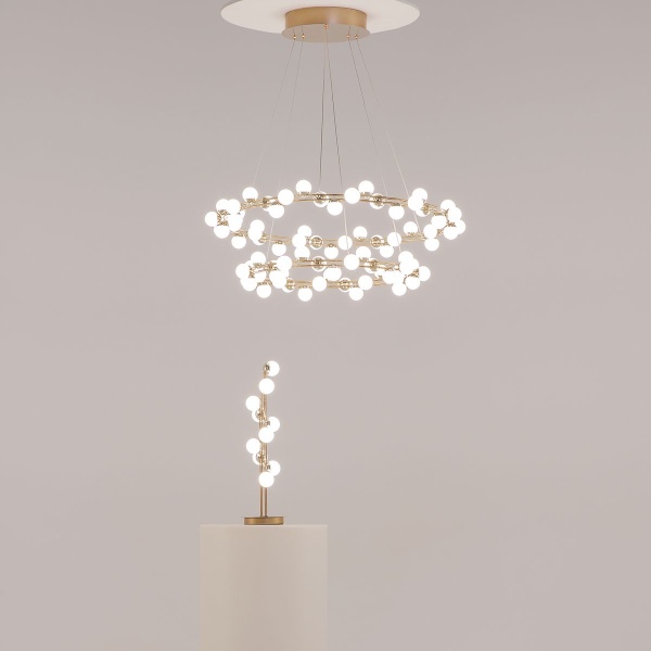 Подвесная светодиодная люстра Maytoni Tessara MOD081PL-L84G3K