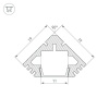 Профиль Arlight PDS45-T-2000 012053