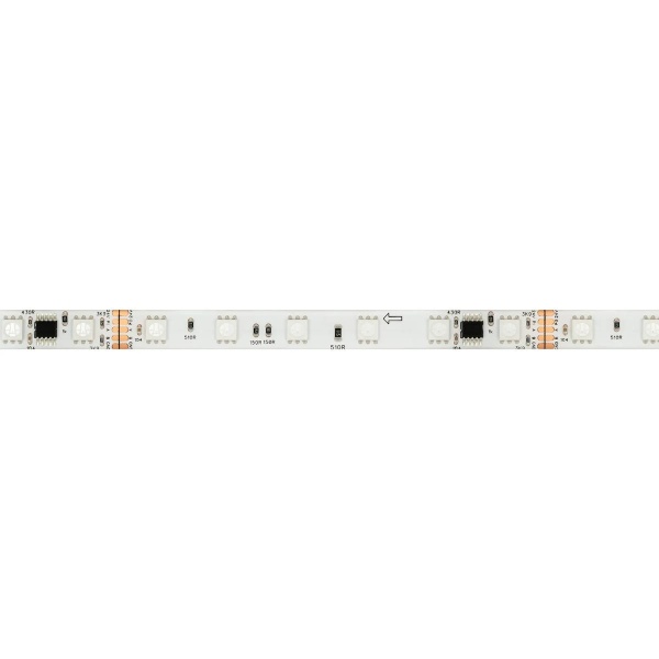 Светодиодная лента герметичная Arlight 14W/m 60LED/m 5060SMD разноцветный 5М DMX-SE-B60-10mm 24V 039607