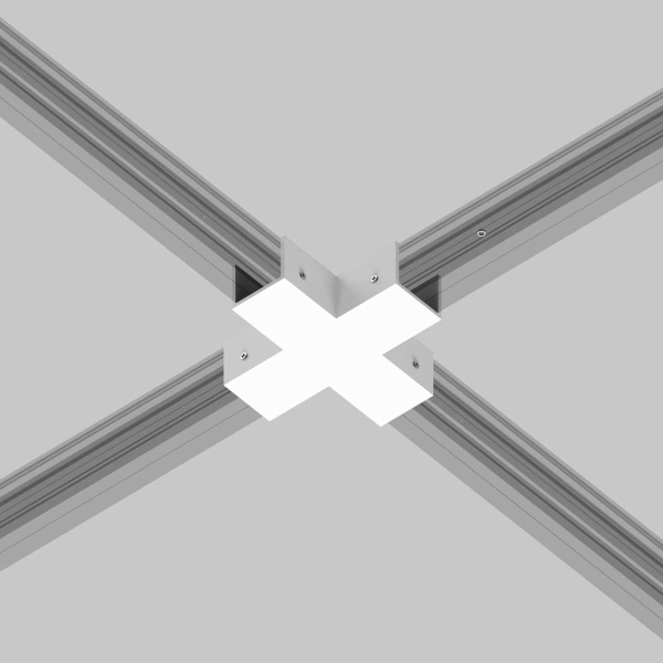 Коннектор X-образный Maytoni Outdoor для профиля Elasity IP O-TR001-CC-W