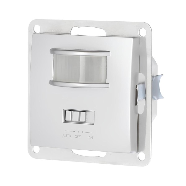 Датчик LK Studio движения для помещений 2P+N (серебристый металлик) LK60, LK80 867803-1