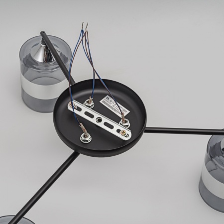 Потолочная люстра IMEX MD.0877-3-S BK+CH