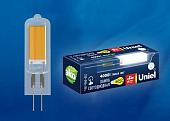 Лампа светодиодная (UL-00005064) G4 4W 4000K прозрачная LED-JC-220/4W/4000K/G4/CL GLZ08TR
