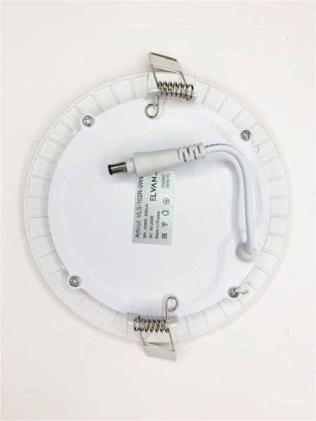 Встраиваемый светодиодный светильник Elvan VLS-102R-9W-WW-Wh