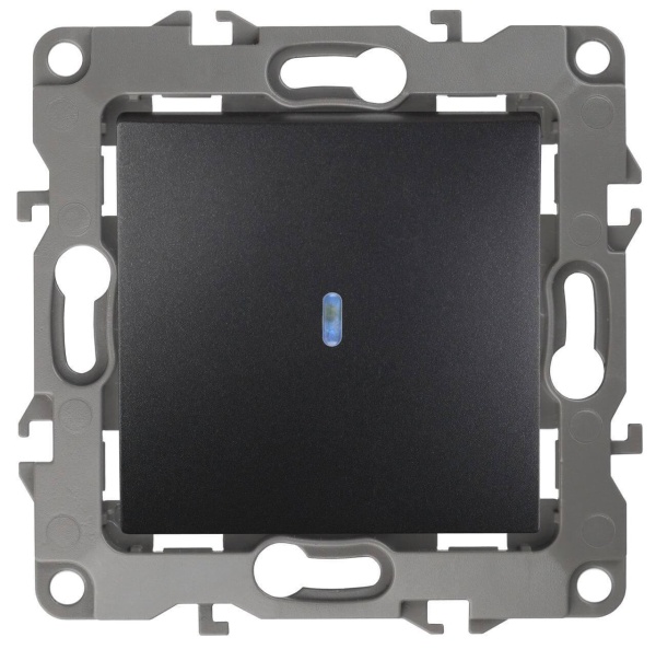 Выключатель одноклавишный с подсветкой ЭРА 12 10AX 250V 12-1102-05 Б0014637 Выключатель одноклавишный с подсветкой ЭРА 12 10AX 250V 12-1102-05 Б0014637