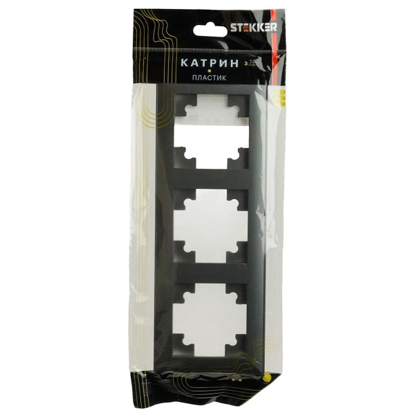 Рамка 3-постовая Stekker Катрин графит PFR00-7003-06 39809