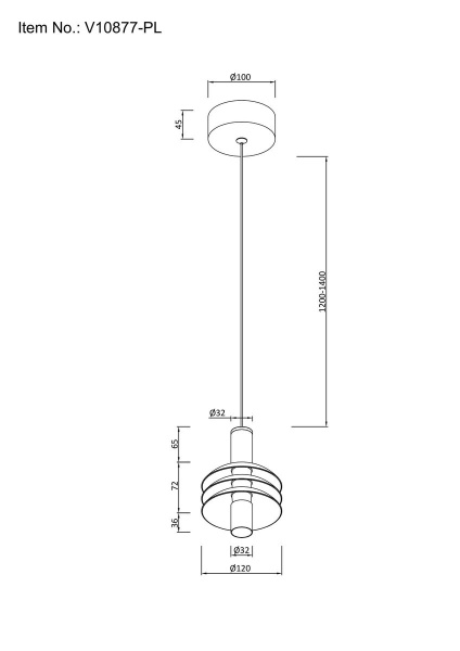 Подвесной светодиодный светильник Moderli Sylv V10877-PL