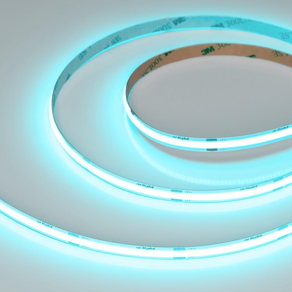 Светодиодная лента COB-X480-8mm 24V Mint Blue (8 W/m, IP20, 5m) Arlight 047744