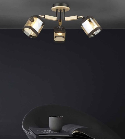 Потолочная люстра Seven Fires Kaleri WD3506/3C-BK-AM