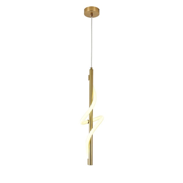 Подвесной светодиодный светильник Indigo Intreccio 14025/1P Brass V000144L