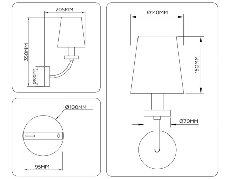 Настенный светильник Ambrella Light HIGH LIGHT LH75359