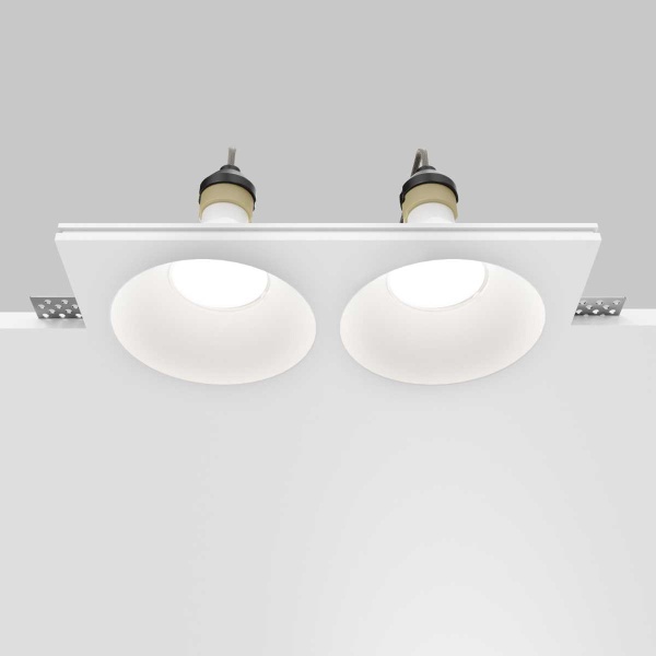 Встраиваемый светильник Maytoni Technical Downlight Gyps Modern DL129-GU10-02-W