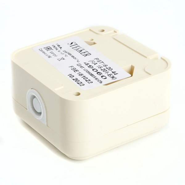 Розетка 2P Stekker Брест с крышкой слоновая кость PST16-20-44 49060