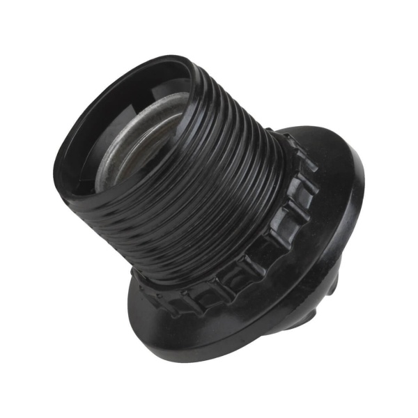 Патрон подвесной с кольцом, карболитовый Uniel ULH-03-E27R-Bakelite 11022 Патрон подвесной с кольцом, карболитовый Uniel ULH-03-E27R-Bakelite 11022