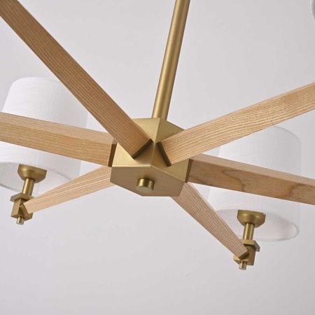 Подвесная люстра Imperium Loft Jorgenson D85 White/Light Wood 203575-26