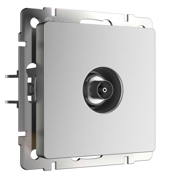 ТВ розетка Werkel серебряный матовый W1183065 4690389195631