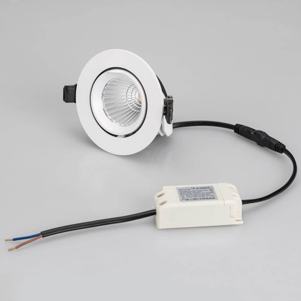 Встраиваемый светодиодный светильник Arlight LTD-Explorer-R100-12W Warm3000 024026 Встраиваемый светодиодный светильник Arlight LTD-Explorer-R100-12W Warm3000 024026
