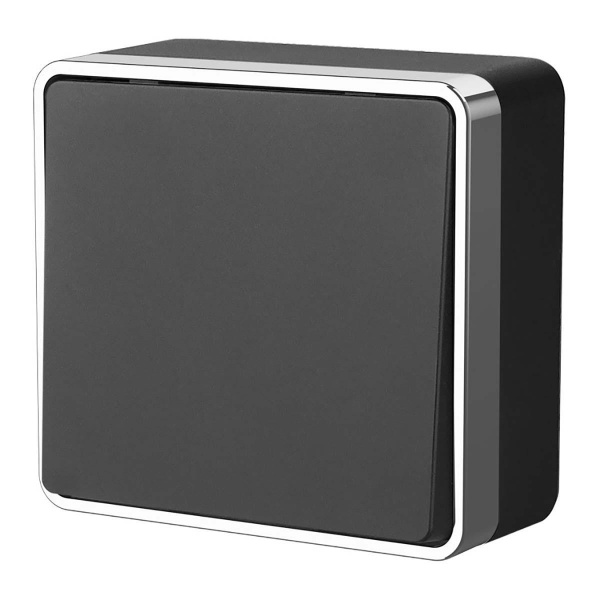Выключатель одноклавишный Werkel Gallant черный/хром W5012035 4690389164101 Выключатель одноклавишный Werkel Gallant черный/хром W5012035 4690389164101