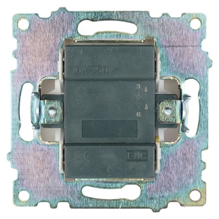 Выключатель одноклавишный Stekker Катрин белый GLS10-7103-01 39298