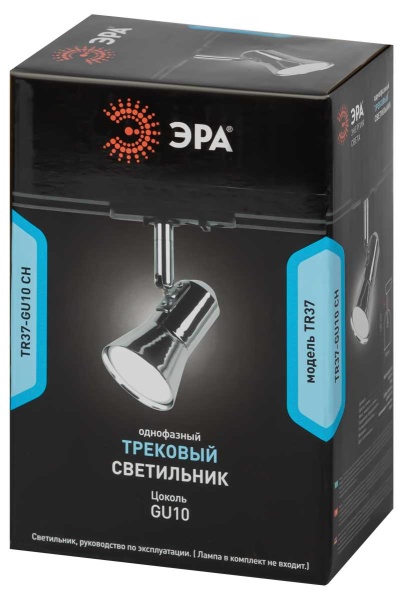 Трековый светильник однофазный ЭРА Taper TR37-GU10 CH Б0053305