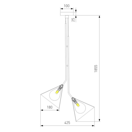 Подвесной светильник Eurosvet Enigma 70161/3 черный