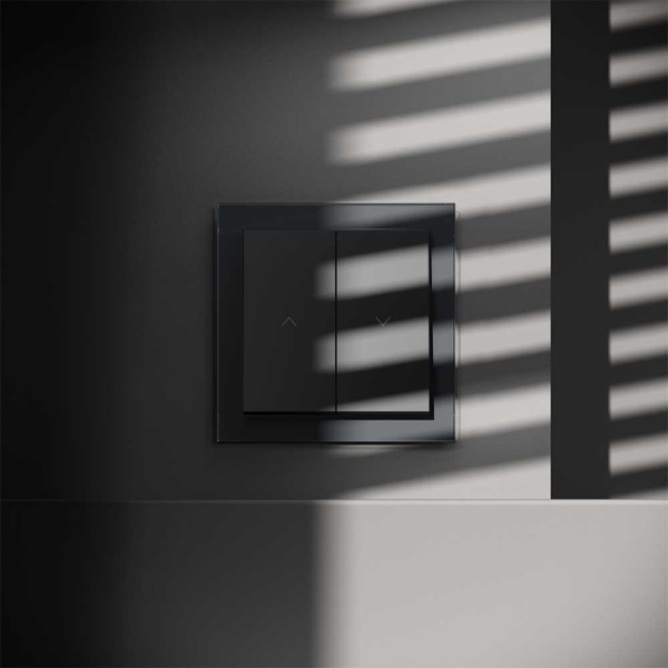 Выключатель встраиваемый S70 для жалюзи 10А, (графит) Voltum VLS020707