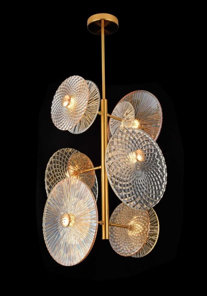 Люстра подвесная Alfa Light F4024-48 380*1200MM AB COLOR led