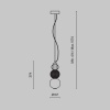 Подвесной светодиодный светильник Maytoni Collar P069PL-L16G3K