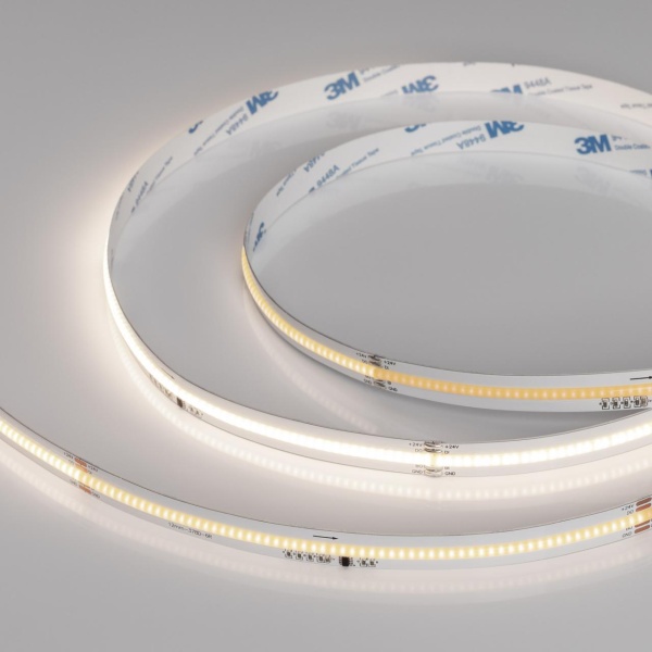 Светодиодная лента Arlight 7W/m 378LED/m CSPSMD дневной белый 5М SPI-COB-X378-12mm 24V 039738