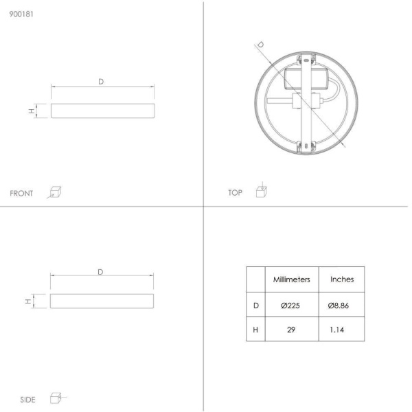 Настенно-потолочный светодиодный светильник Eglo FUEVA 5 900181