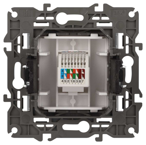 Розетка ЭРА Elegance 14-3107-16 RJ45, титан Б0065764