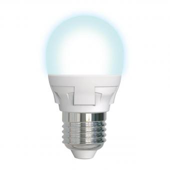 Лампа светодиодная диммируемая (UL-00004301) E27 7W 4000K матовая LED-G45 7W/4000K/E27/FR/DIM PLP01WH