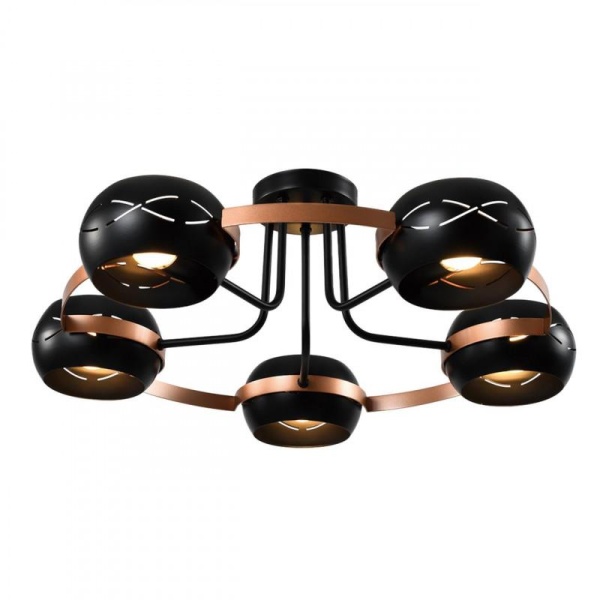 Потолочная люстра IMEX Solar MD.21743-5-S-BK+CP