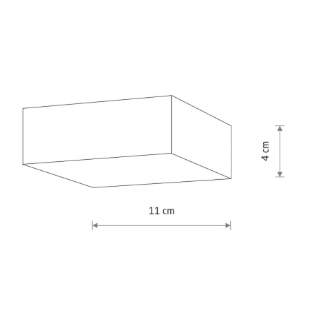 Потолочный cветильник Nowodvorski Lid Square Led Black 10424