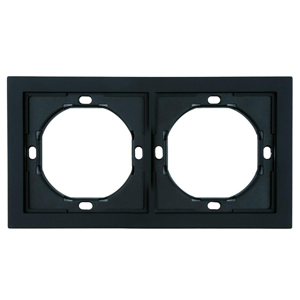 Рамка 2-местная, Stekker Мия, PFR00-3002-05, черный бархат 50462