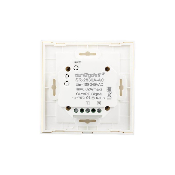 Панель управления Arlight Sens SR-2830A-RF-IN White 017858 Панель управления Arlight Sens SR-2830A-RF-IN White 017858