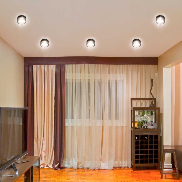 Светильник встраиваемый ЭРА DK97 BK/BK под лампу GX53 черный Б0057459