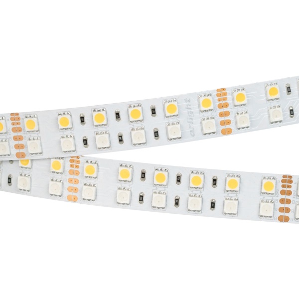 Светодиодная лента Arlight 32W/m 144Led/m 5060SMD разноцветный/теплый белый 5M RT-B144-19mm 24V RGBW-Warm 012327(3)