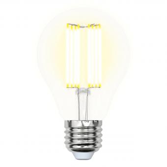 Лампа светодиодная филаментная (UL-00005897) E27 23W 3000K прозрачная LED-A70-23W/3000K/E27/CL PLS02WH