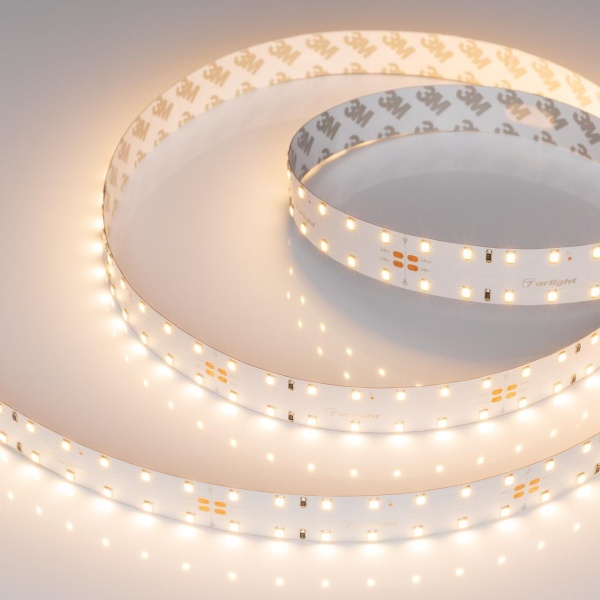 Светодиодная лента Arlight 22W/m 140LED/m 2835SMD теплый белый 4,7M RT-A140-20mm 24V Warm3000 028005(2)