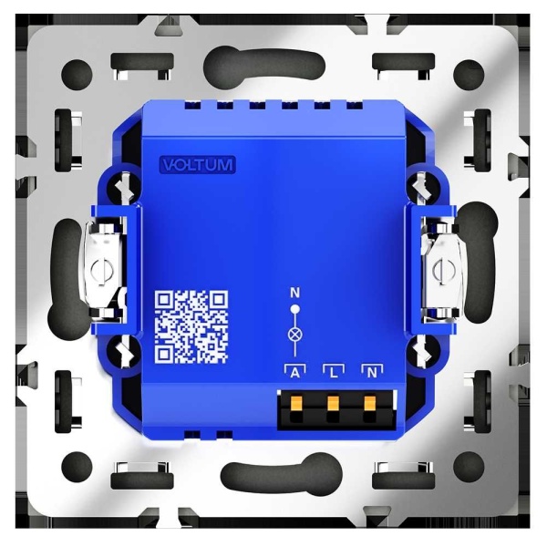 Датчик движения встраиваемый Voltum S70, (черный матовый) VLS070508