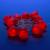 Светодиодная гирлянда Uniel Клубника красный ULD-S0400-010/STB/2AA Red IP20 Strawberry UL-00003394