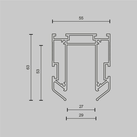 Профиль Maytoni Technical TRA034MP-212S(N)