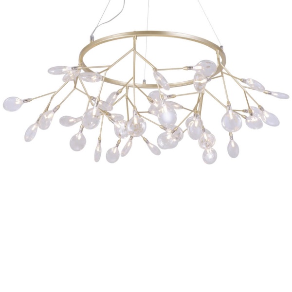 Подвесная люстра Crystal Lux Evita SP45 D Gold/Transparent