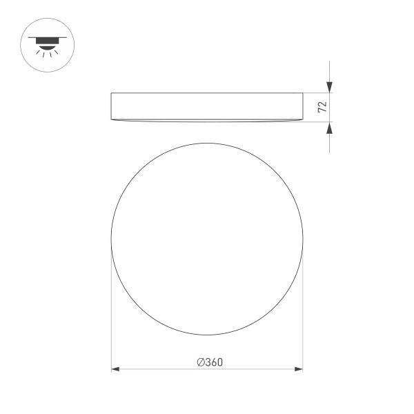 Потолочный светодиодный светильник Arlight SP-Flower-R360-18W Day4000 049795