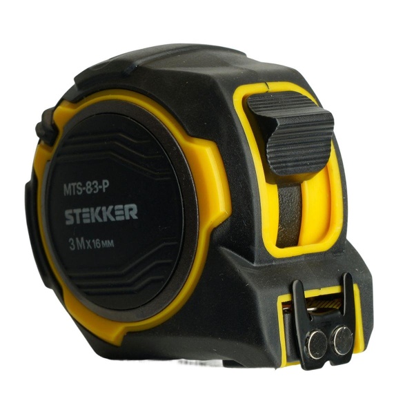Рулетка, 3 м х 16 мм, магнит, II класс точности, двухстороннее нанесение, Stekker MTS-83-P 50209