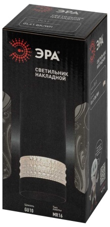 Накладной светильник ЭРА OL41 BK/WH Б0058485