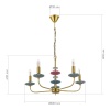 Подвесная люстра Evoluce Attic SLE1117-203-05